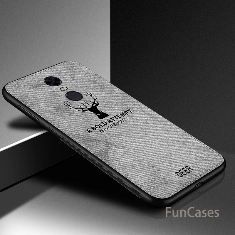 For Xiaomi Redmi 5 Plus Case Cloth Distressed Hard Back Cover Soft Frame Fabric Fundas Xiomi Redmi5 Mi Mi5 Phone Cases | Мобильные