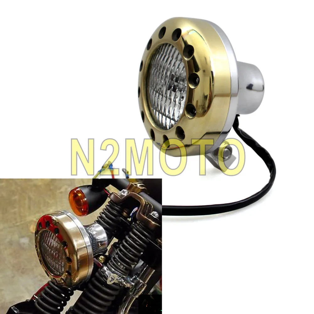Однотонная фотолампа для мотоцикла Рабочая лампа в стиле ретро H4 Harley SX650 Glide Chopper
