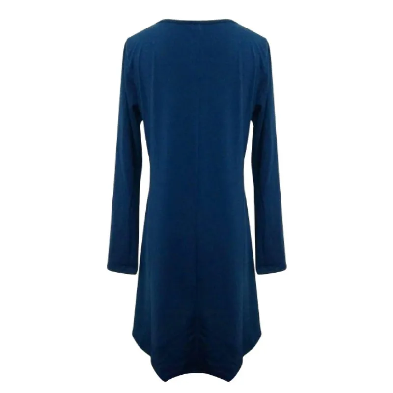 Женское платье с длинным рукавом однотонное большого размера 2019|vestido feminina|sleeve