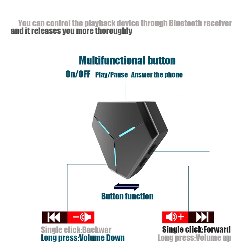 Bluetooth аудио приемник с гарнитурой Bluetooth Автомобильный приемник Bluetooth адаптер 4,1 для iphone Xiaomi huawei