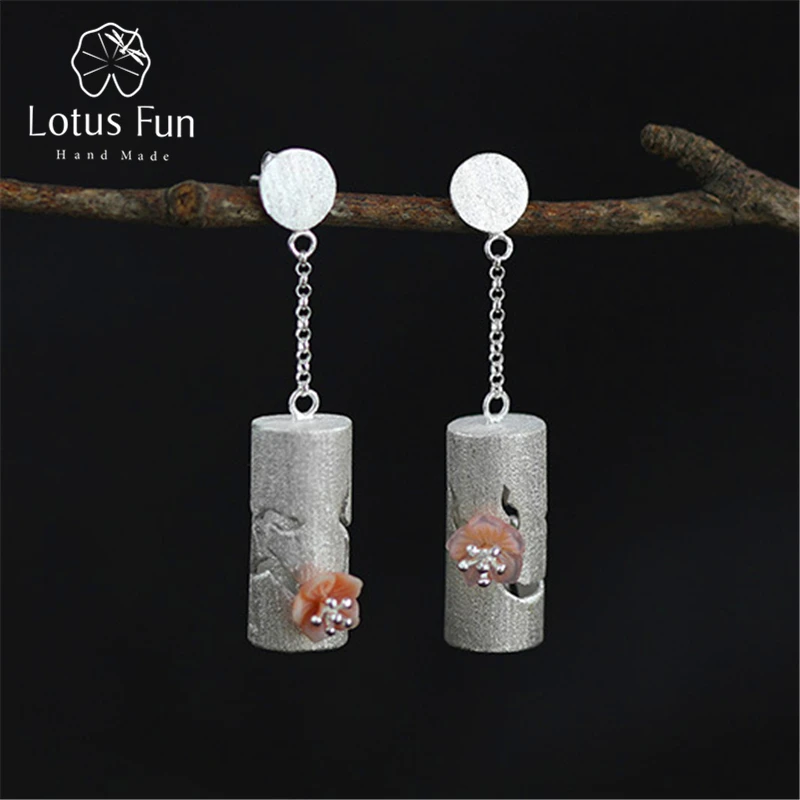 Lotus Fun Настоящее серебро 925 проба натуральные оригинальные ювелирные изделия