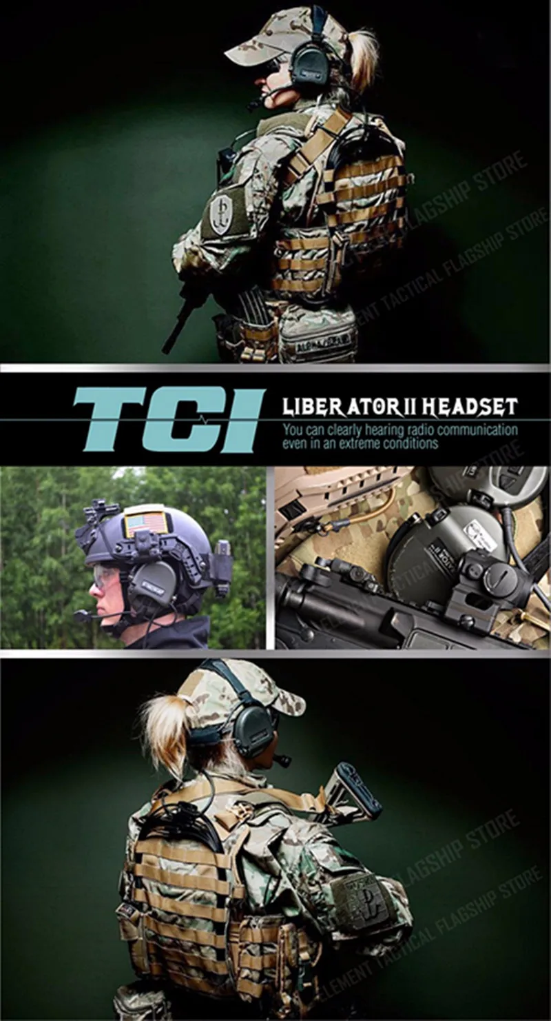 Z-Tactical Z-TAC Airsoft TCI Liberator II Шейная гарнитура военный мордин шумоподавляющие наушники для охоты Softair