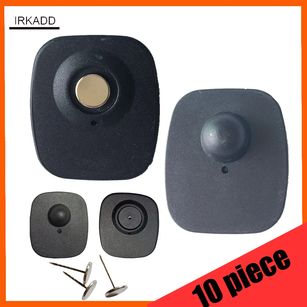 

10 piece practice security tag for eas magnetic detacher cloth alarm tag