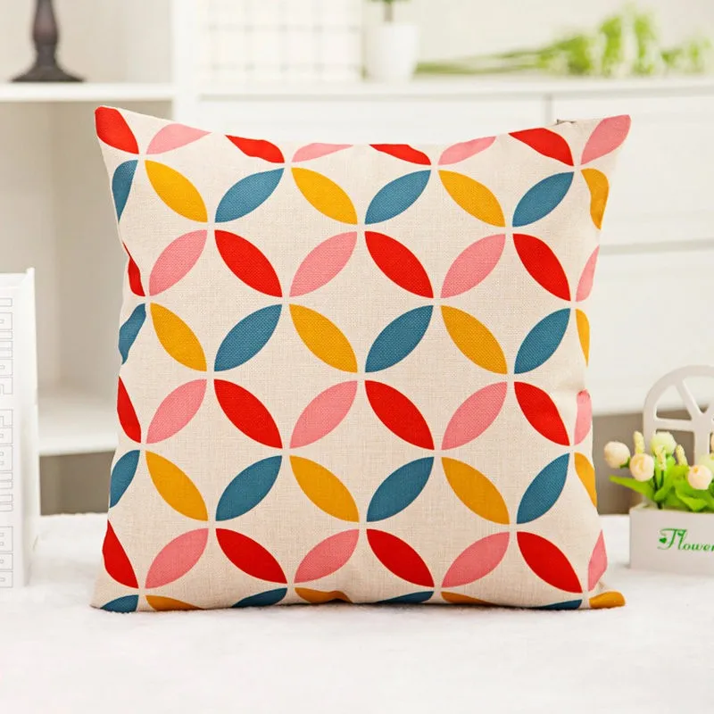 Льняная наволочка в скандинавском стиле для подушки автомобиля без сердечника |