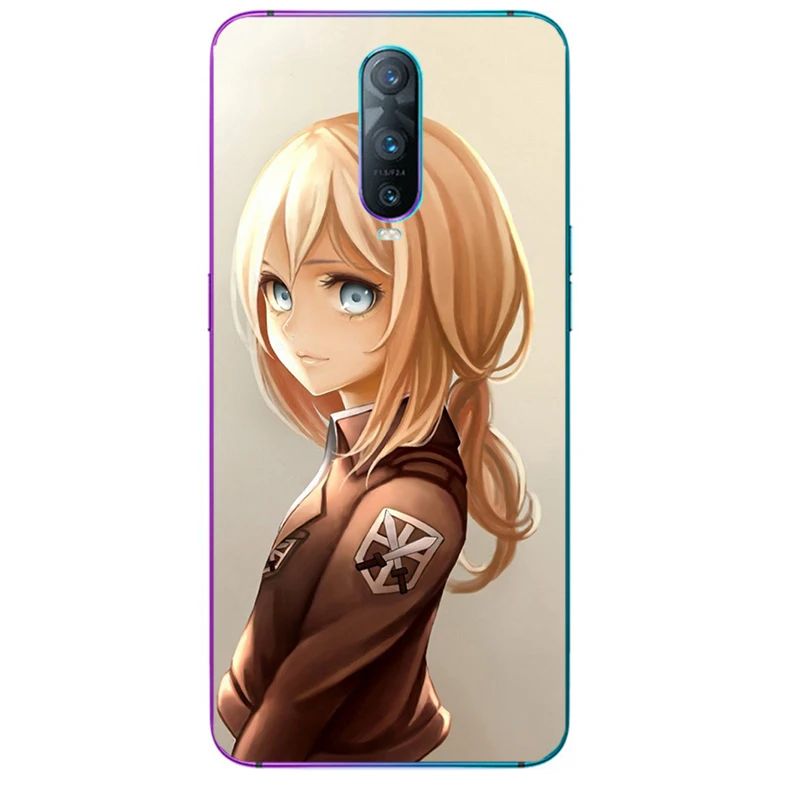 Чехол для телефона атака на Титанов мягкий чехол Oppo A92 A91 A73 5G A5 A9 2020 R11 R11s Plus R15 R17 F11