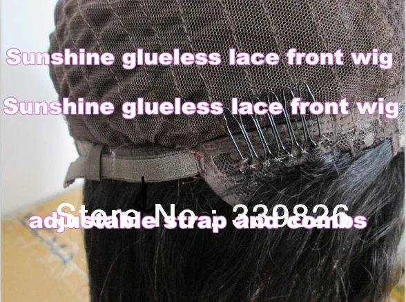 Your reliable choice 26&quot #1B Loose wave100% Peruvian human virign hair glueless lace front wigs for black women Free shipping |