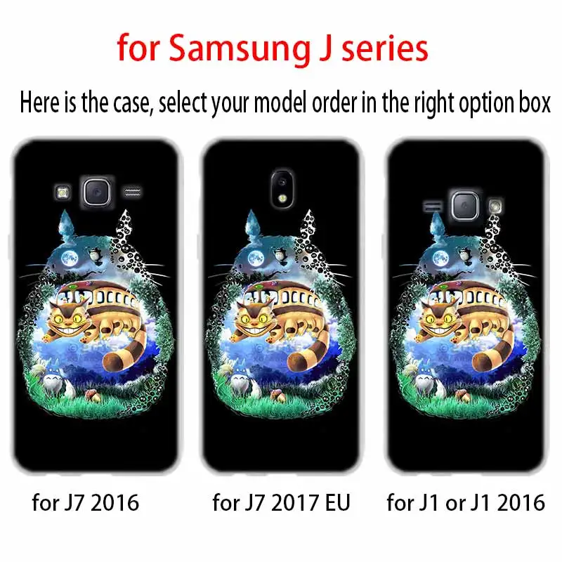 Мягкий чехол для телефона Samsung Galaxy J6 J8 J3 J5 J7 J4 Plus 2018 2016 2017 EU Prime Pro Ace j610 Totoro |