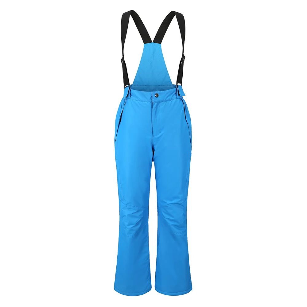 women blue Goexplore ore лыжные брюки с ремнями Мужские сноубордические зимние брюки водонепроницаемые теплые дышащие лыжные брюки для wo мужчин Утепленные зимние - Цвет: women blue