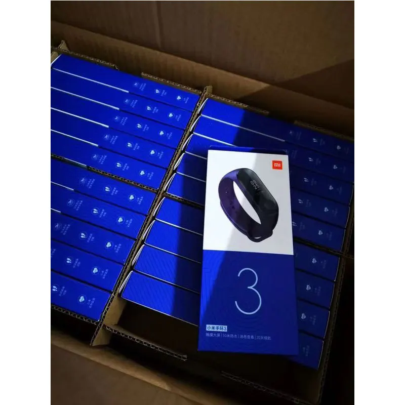 Xiaomi mi Band 3 mi band 3 умный браслет с черным оранжевым синим сенсорным экраном фитнес-трекер для измерения сердечного ритма водонепроницаемый