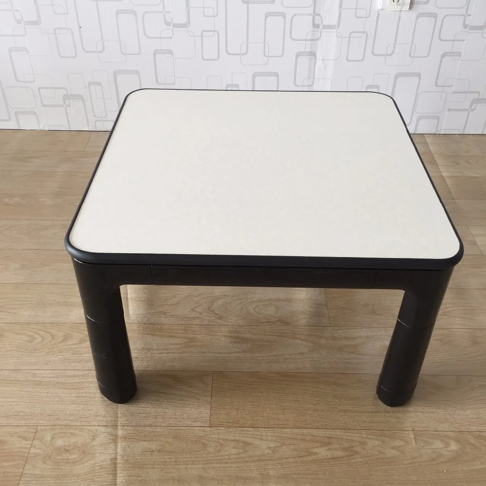 Японский стол Kotatsu маленький 60 см Реверсивный Топ черный/белый мебель для гостиной подогреватель ног низкий журнальный столик дизайнерский