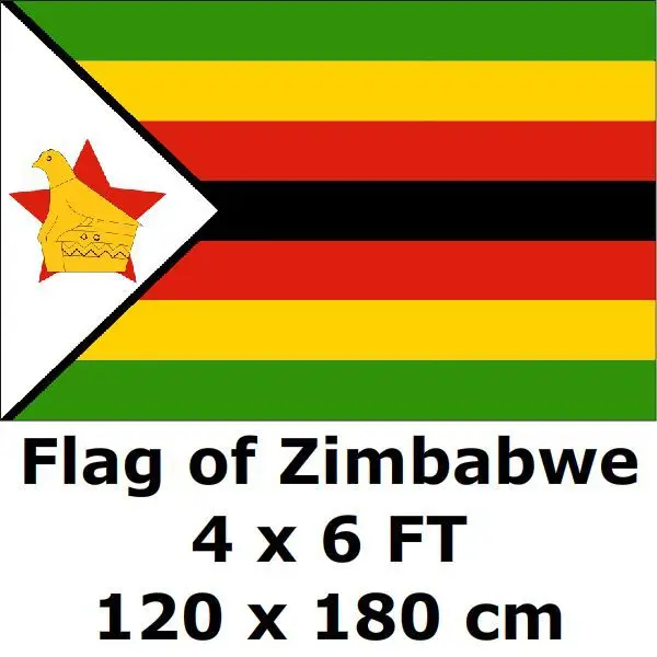 Большой zimbabвийский флаг 120x180 см 100D полиэстер большие zimbabвийские флаги и баннеры