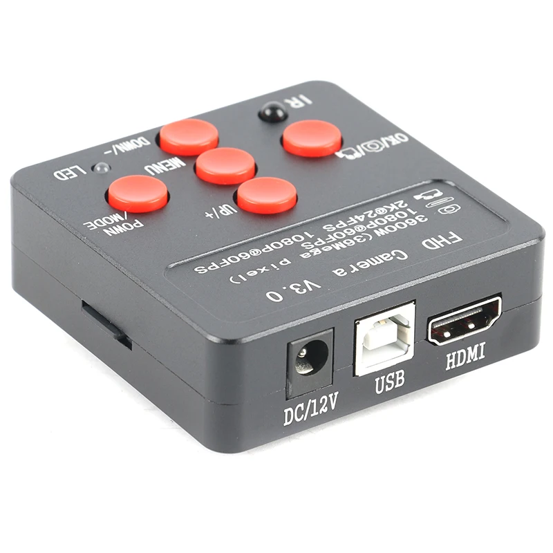 Промышленный Цифровой видеомикроскоп 1080P FHD 36 МП 2K HDMI USB зум 130X с креплением C |