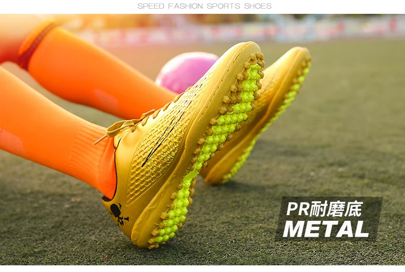 Men's Football Boots High Ankle Long Spikes Soccer Shoes For Man Profrssional Outdoor Kid Train Sock Cleats Football Shoes