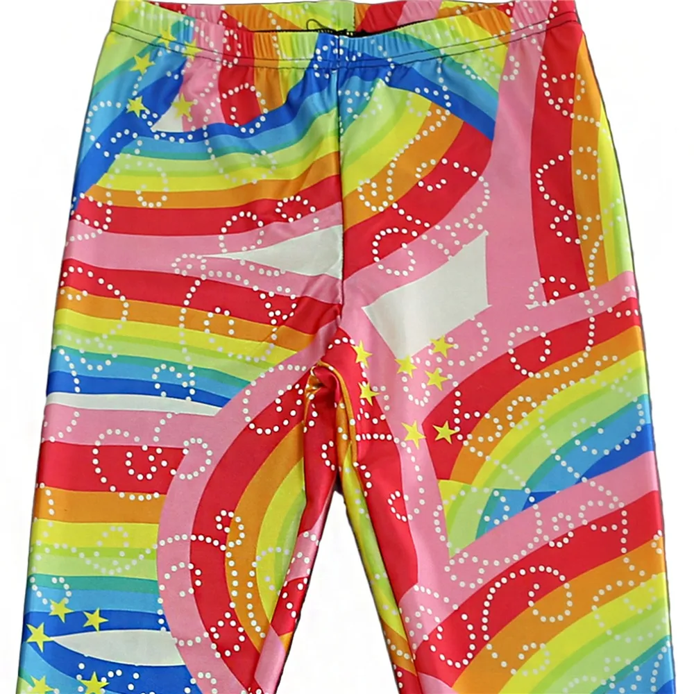 

Sexy Elastic Pants 3D Digital Printing rainbow Pattern Women Leggings 7 sizes Fitness Clothing Free Shipping Wholesale