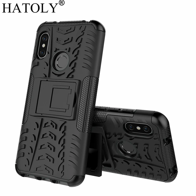 HATOLY чехол для Xiaomi Mi A2 Lite силиконовый бронированный жесткий пластиковый с