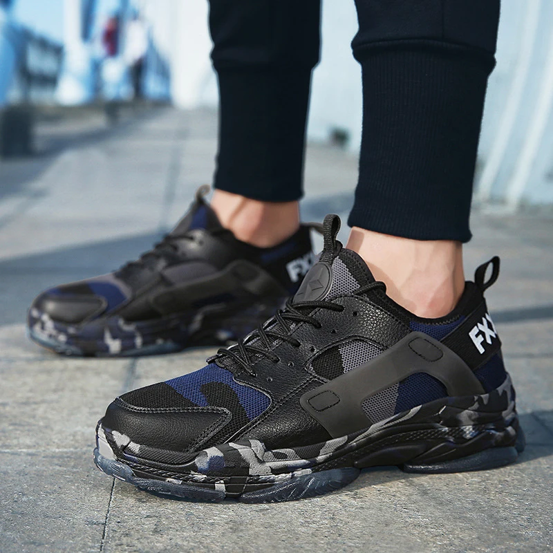 Летняя мужская повседневная обувь модная дышащая в Корейском стиле Мужская