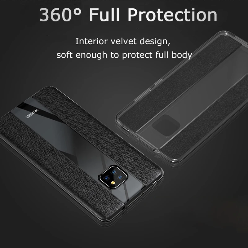 Роскошный деловой кожаный чехол для huawei P20 lite P10 plus Mate 20 pro 10 Honor 8X Nova 3 из