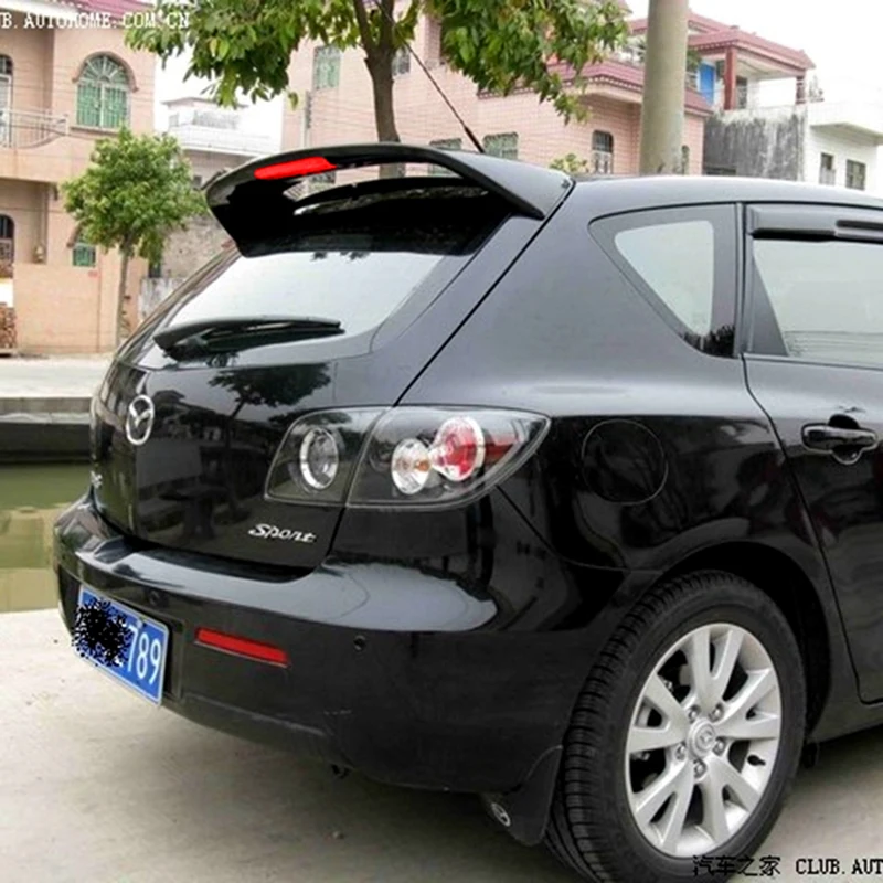 Высокое качество ABS Спойлер для Mazda 3 M3 хэтчбек 2006 до 2013 заднее крыло