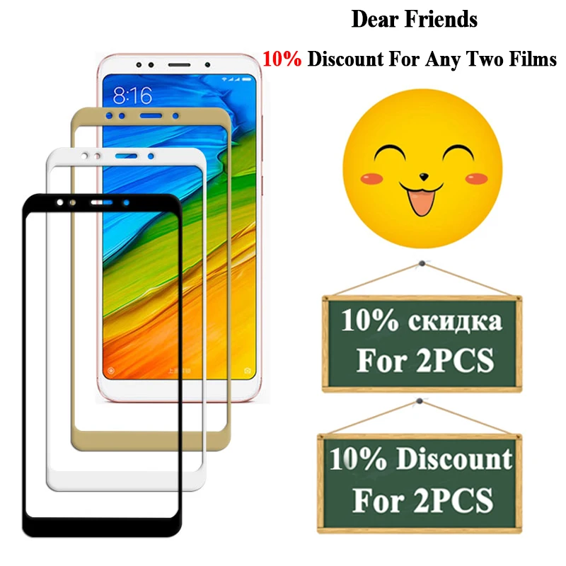Стекло на ksiomi Redmi 5 5A Защитное стекло для Xiaomi Note Pro Plus Экран протектор A5 не Sklo staklo