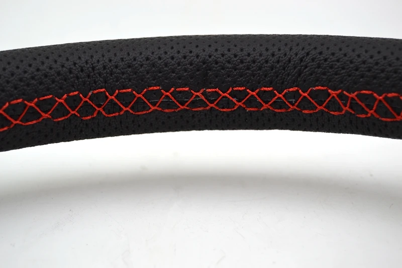 340 мм рулевое колесо ND из натуральной кожи гоночный дрейфующий тюнинг Красная