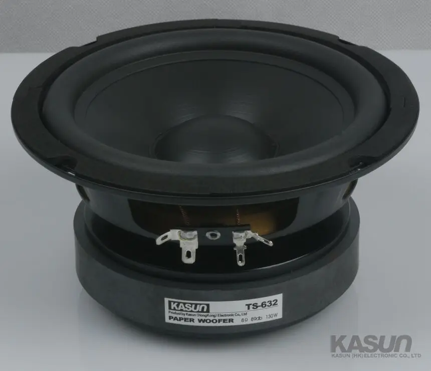 2 шт./лот bass speaker 6 дюймов PP Конусный резиновый объемный низкочастотный мощный 8 Ом