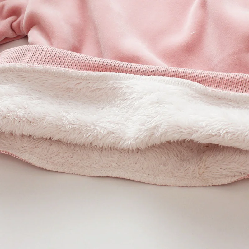 Детская одежда для девочек с мультяшным принтом свитер длинным рукавом