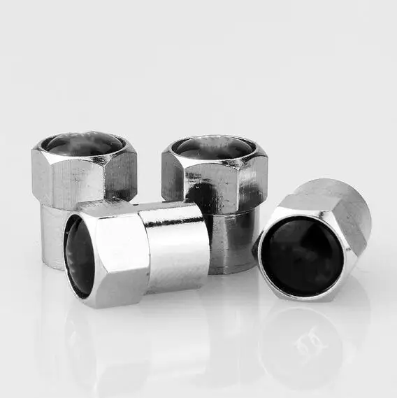 [4 шт.] Серебристые мини-шины клапанные колпачки Шины Клапаны автомобильные шины