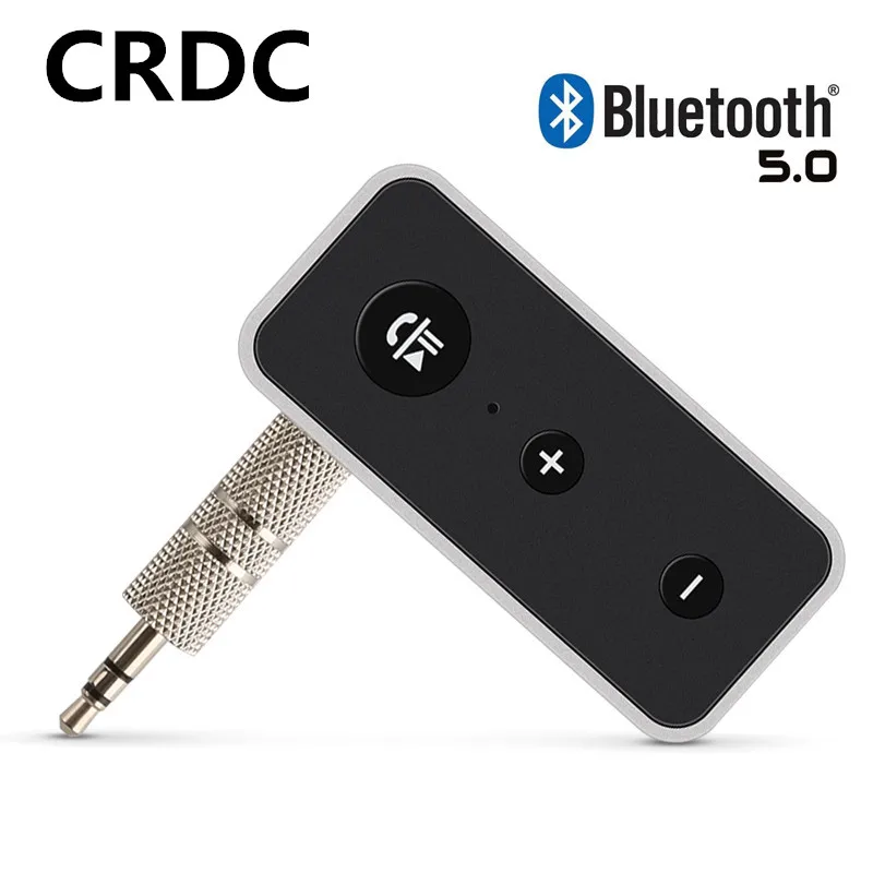 CRDC Bluetooth 5,0 аудио ресивер стерео музыка беспроводной aux-приемник 3,5 мм разъем Bluetooth адаптер громкой связи вызов для динамика автомобиля