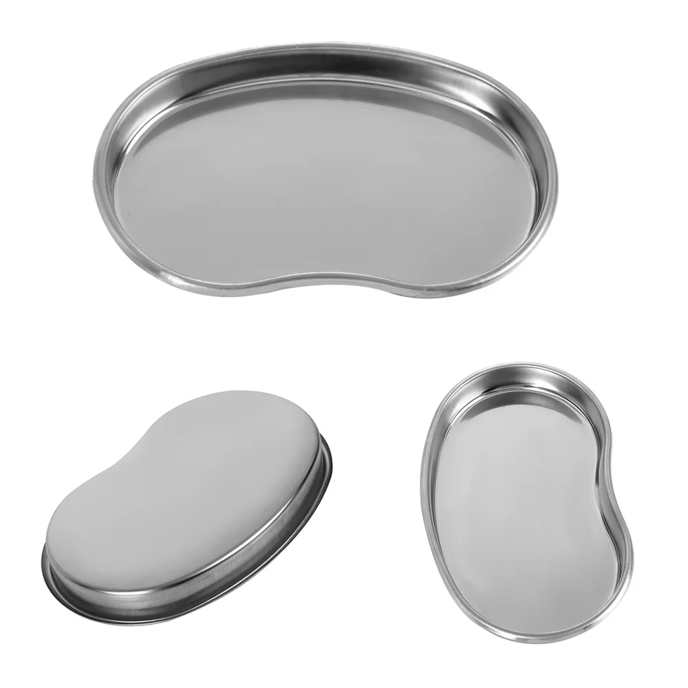 1 шт. Серебряный лоток для татуировок из нержавеющей стали хирургическая