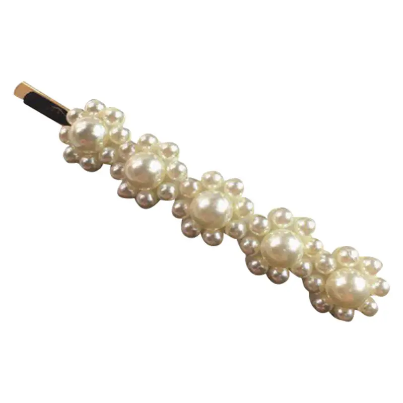 

Pearl Hair Clip for Women Elegant Korean Design Barrette Stick Hairpin Hair Styling Accessories