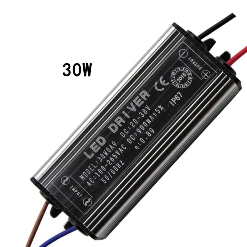 10-50 Вт IP67 Водонепроницаемый светодиодный входной AC85-265V постоянного тока 300 мА Трансформаторы освещения для DIY Светодиодный прожектор Прожектор
