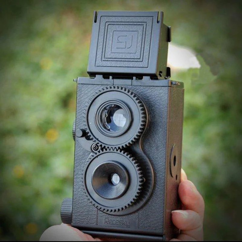 Модные черные DIY Твин TLR 35 мм ЛОМО фильм Камера комплект Классический играть хобби