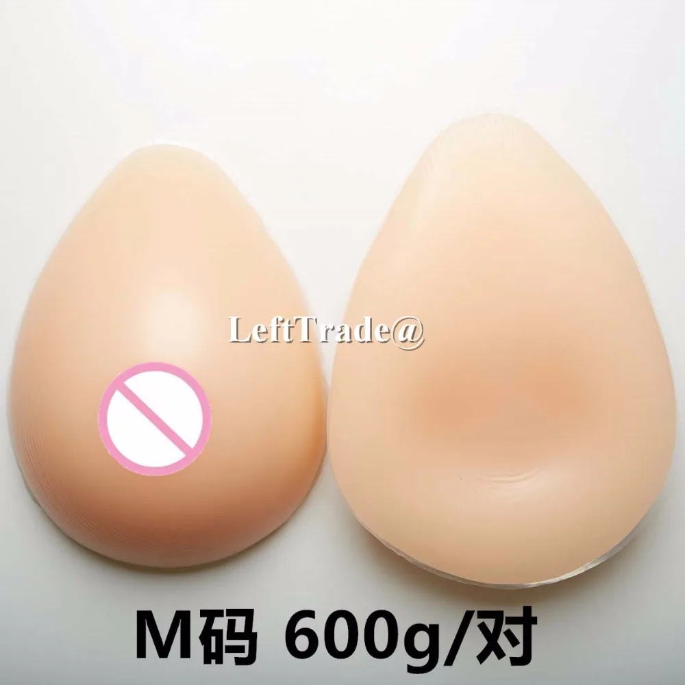 600g/pair B cup transgender realistic breast forms fake silicone boobs for men