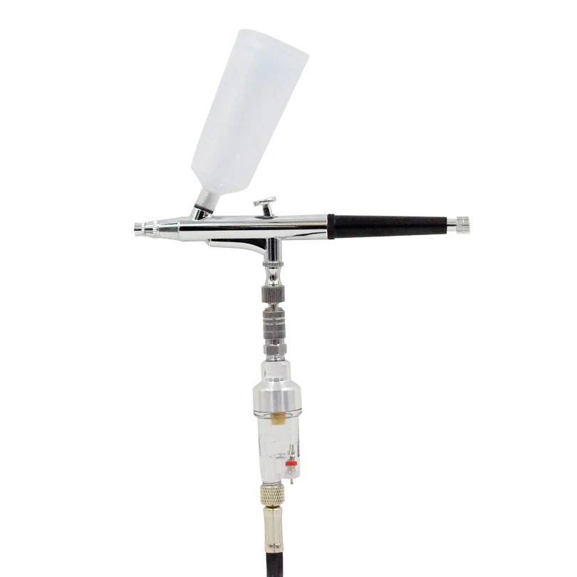 Двойного действия гравитационный Аэрограф безсолнечных загара система Комплект