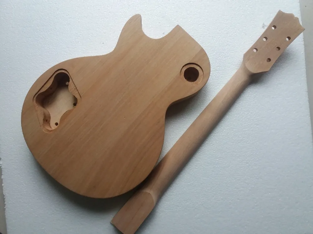 Незаконченный шеи гитара и тела для LP замена 22 FRET КЛЕН гриф|Детали аксессуары