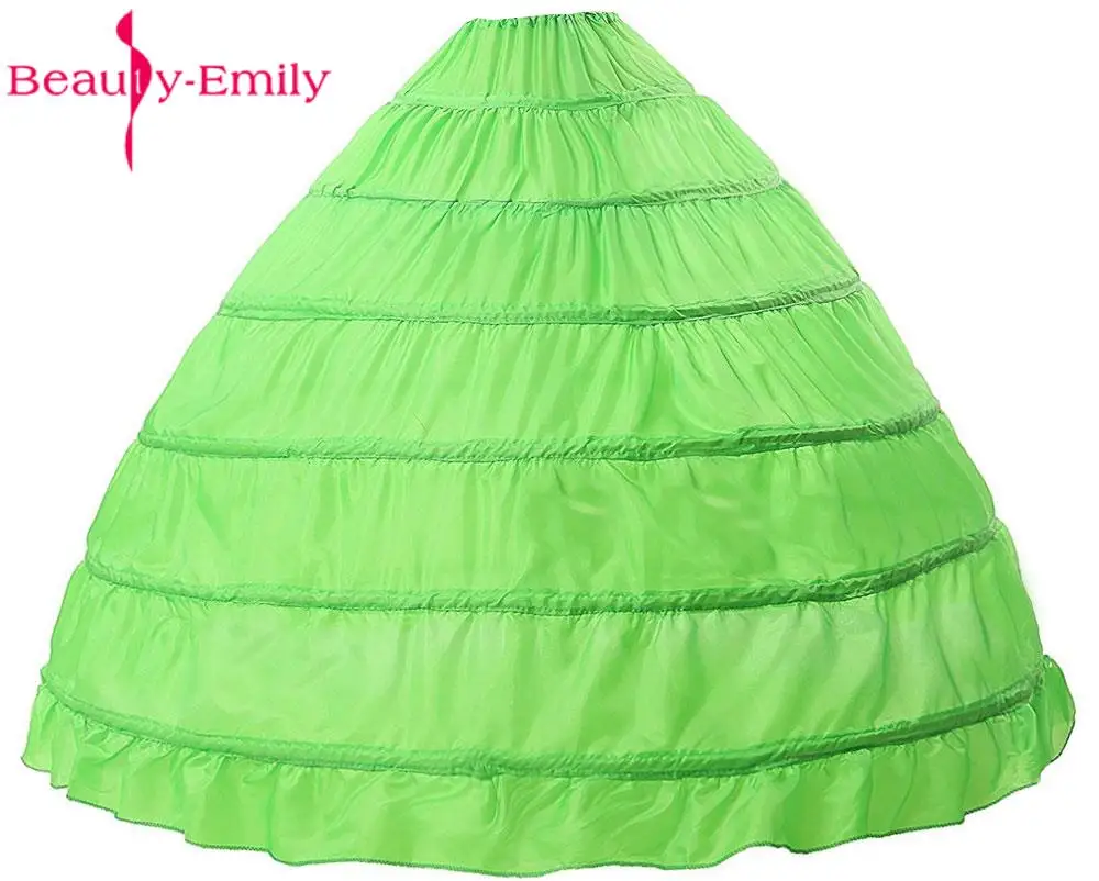 Новинка 2020 черные/белые/зеленые Подъюбники для свадебного платья бальные 6