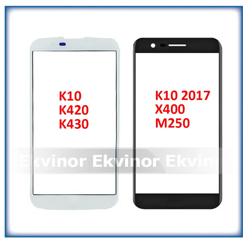 Стекло передней панели для LG K10 LTE K420N K430 K430DS F670 2017 2018 X400 M250N 10 шт. сенсорный экран ЖК