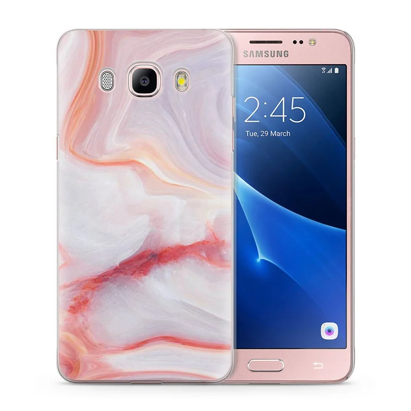Роскошный чехол из ТПУ для Funda Samsung Galaxy J5 2016 J510 J510F мягкий дизайнерская мраморная