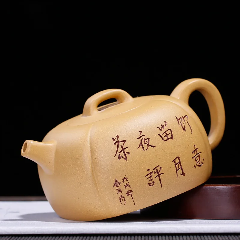 undressed ore gold period of muddy clay fragrance pot party workers zhi-gang cao jin wen is all hand countries teapot | Дом и сад