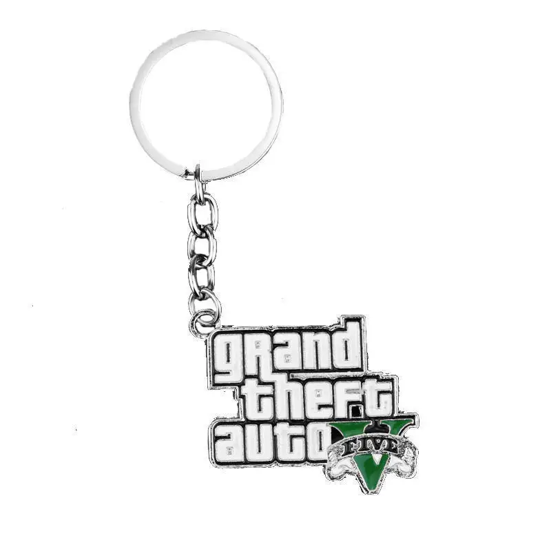 Модная бижутерия брелок для PS4 GTA 5 брелки игр Grand Theft Auto металлические мужчин и