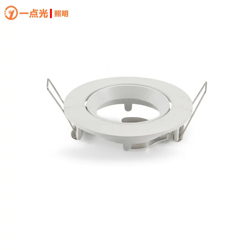 

100pcs/lot GU10/MR16 LED LAMP Holder Trim Rings Ceiling Led Light Supporter Base Gimbal Fitting White Holders Fittings
