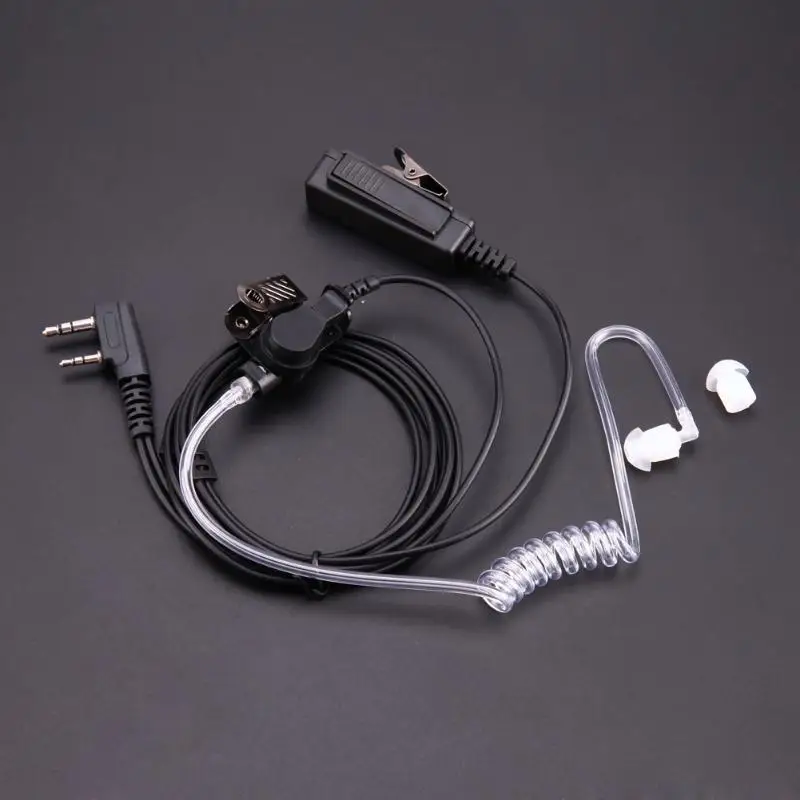 2 Pin Тайное Акустическая трубка Динамик для Baofeng Kenwood UV 5R иди и болтай Walkie Talkie
