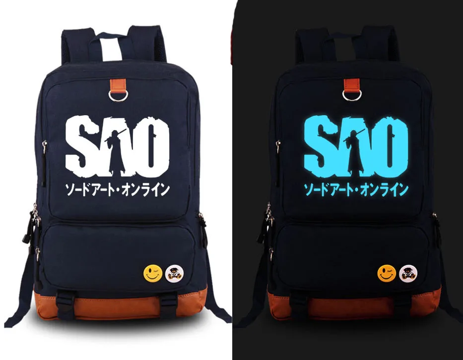 Новый меч искусство онлайн Кирито рюкзак с принтом Аниме Косплей SAO Asuna модная