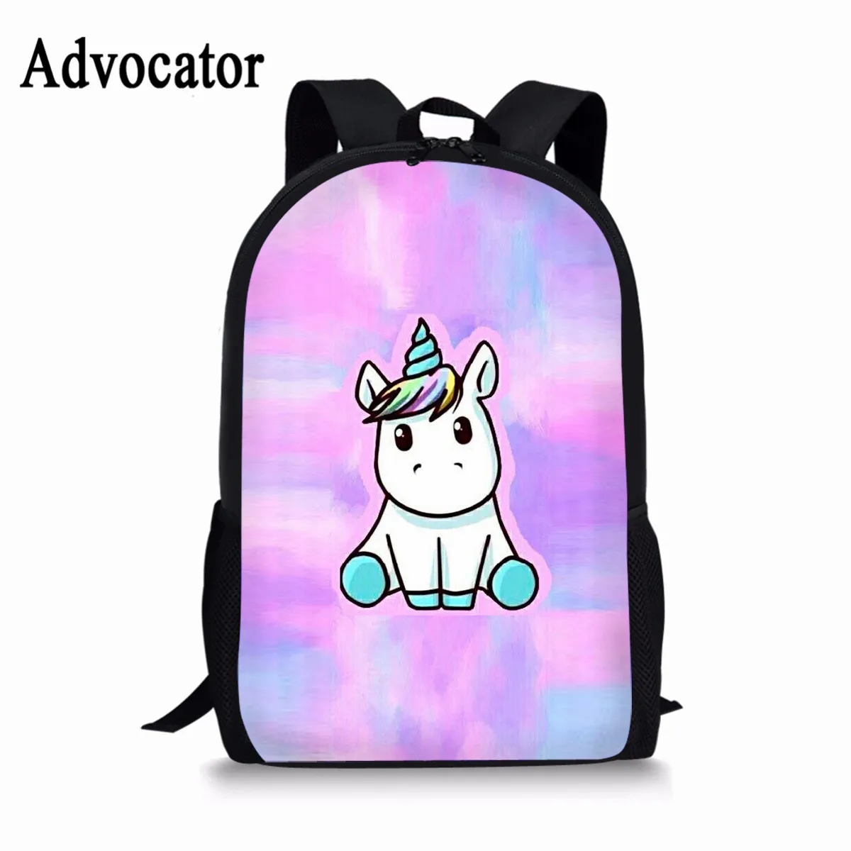 Advocator Fashion Cute Unicorn Backpacks for teenageer girls Cartoon Kawaii Bagpacks Women Girls School Bags Backpack Mochila