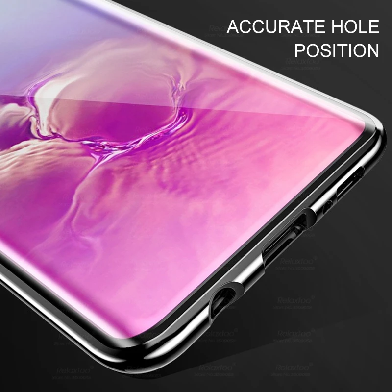 Чехол с магнитным притяжением на 360 ° для samsung Galaxy S10 Plus S10e чехол для samsung S10Plus S 10 задняя крышка из закаленного стекла