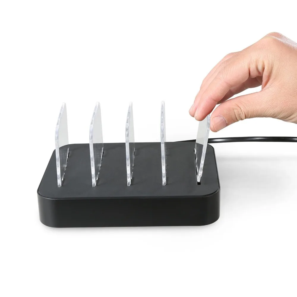 USB Charging Station Dock With Stand Holder 4 Ports 2.4A Multi Function Charger For Mobile Phone Tablet PC US UK EU Version | Мобильные