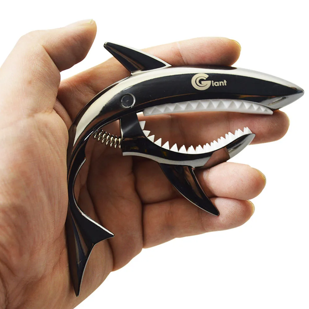 Акула-образный гитарный каподастр для гитары тюнер из цинкового сплава Капо