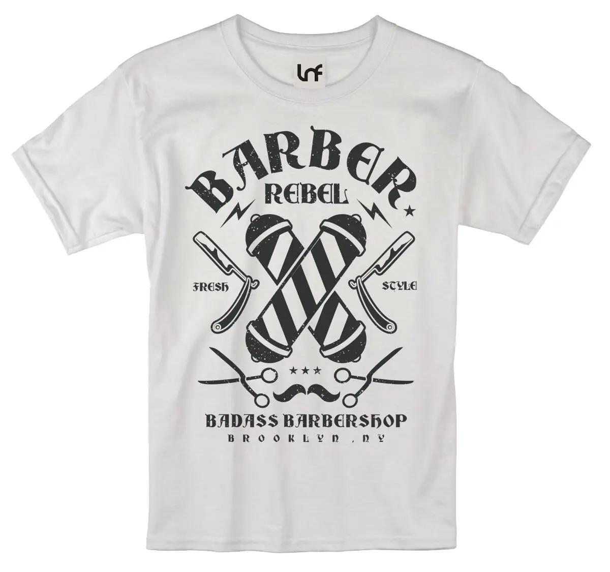 Эксклюзивная Мужская футболка-Rebel Barbershop дизайн (SB995) 2019 модный бренд 100% хлопок