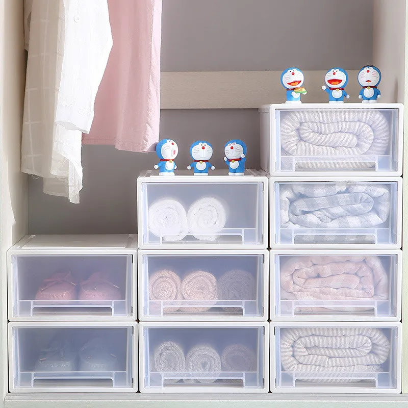 Прозрачная пластиковая коробка одежда нижнее белье носки для хранения