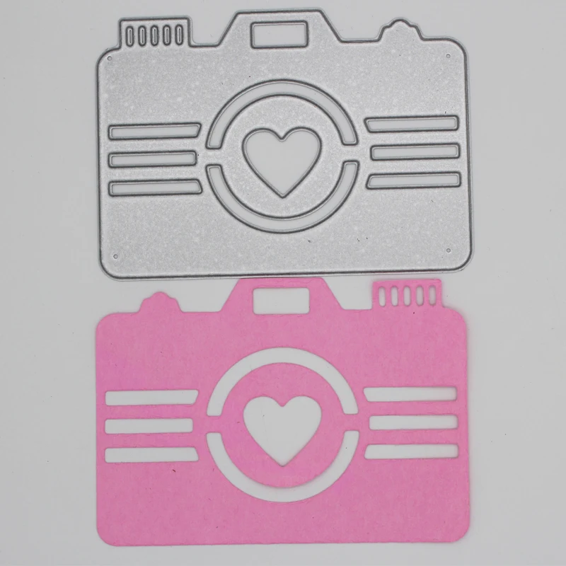 

Metal steel frames Cutting Dies heart camera decoration DIY Scrap booking Photo Album Embossing paper Cards 7.1*10cm